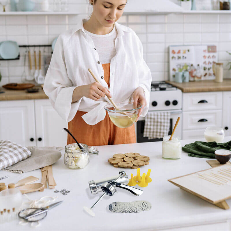 Royallure 25-delars kakpress-set – Aluminium, 20 skivor & 4 munstycken, lätt att använda