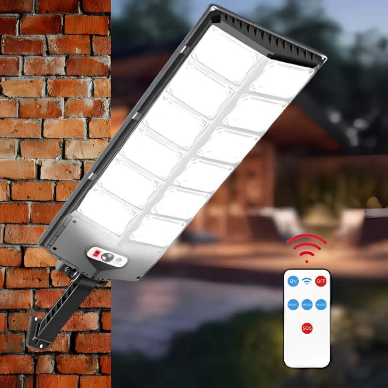 Royallure 250W Solsken Gatubelysning – Rörelsesensor, IP66, All-in-One Utomhusbelysning