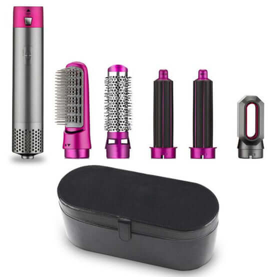 Royallure 5-i-1 Hårföna Styler – Blåsa-torr, Locka, Raka, Volymisera, Frizz-fri ION Finish