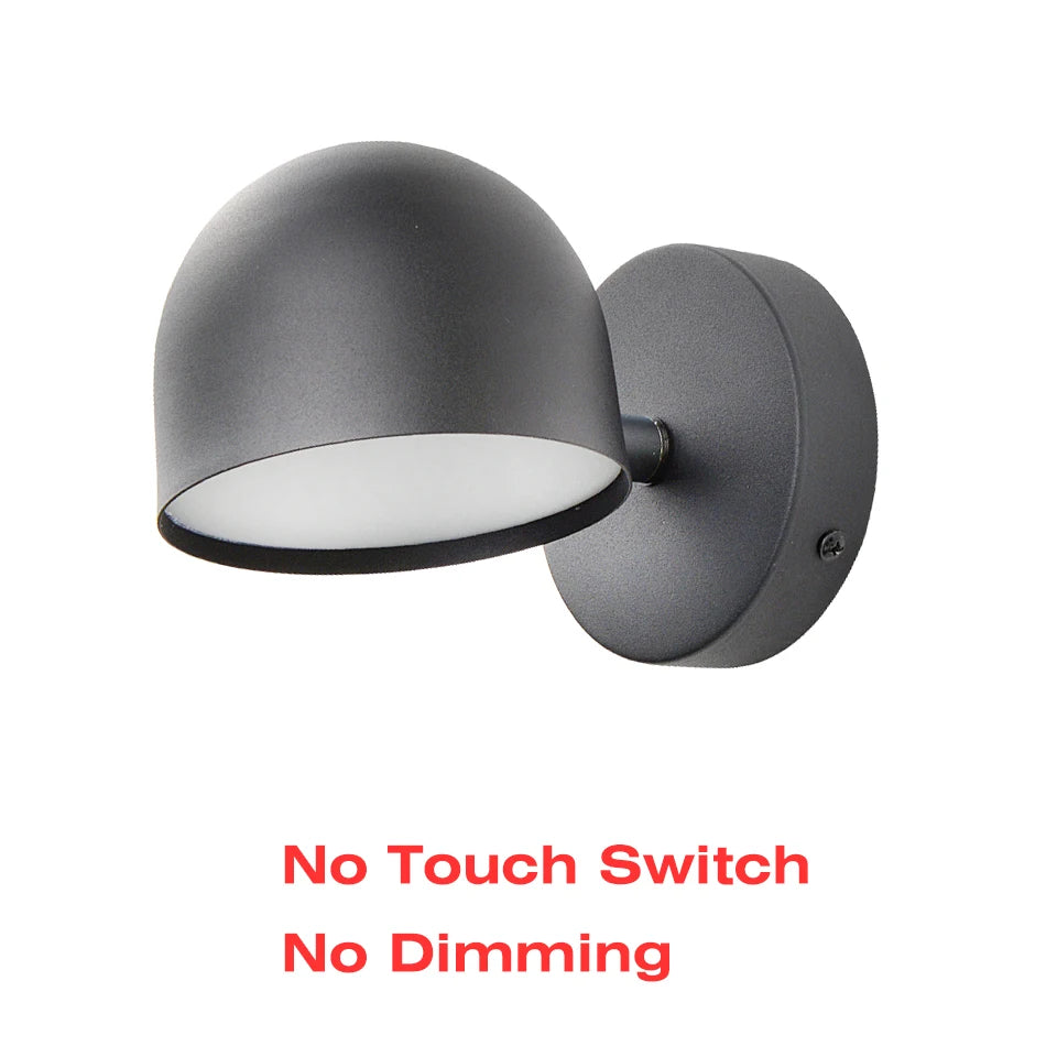 Royallure LED Inomhus Vägglampa 350° Rotera med Touch Dimming switch 9W
