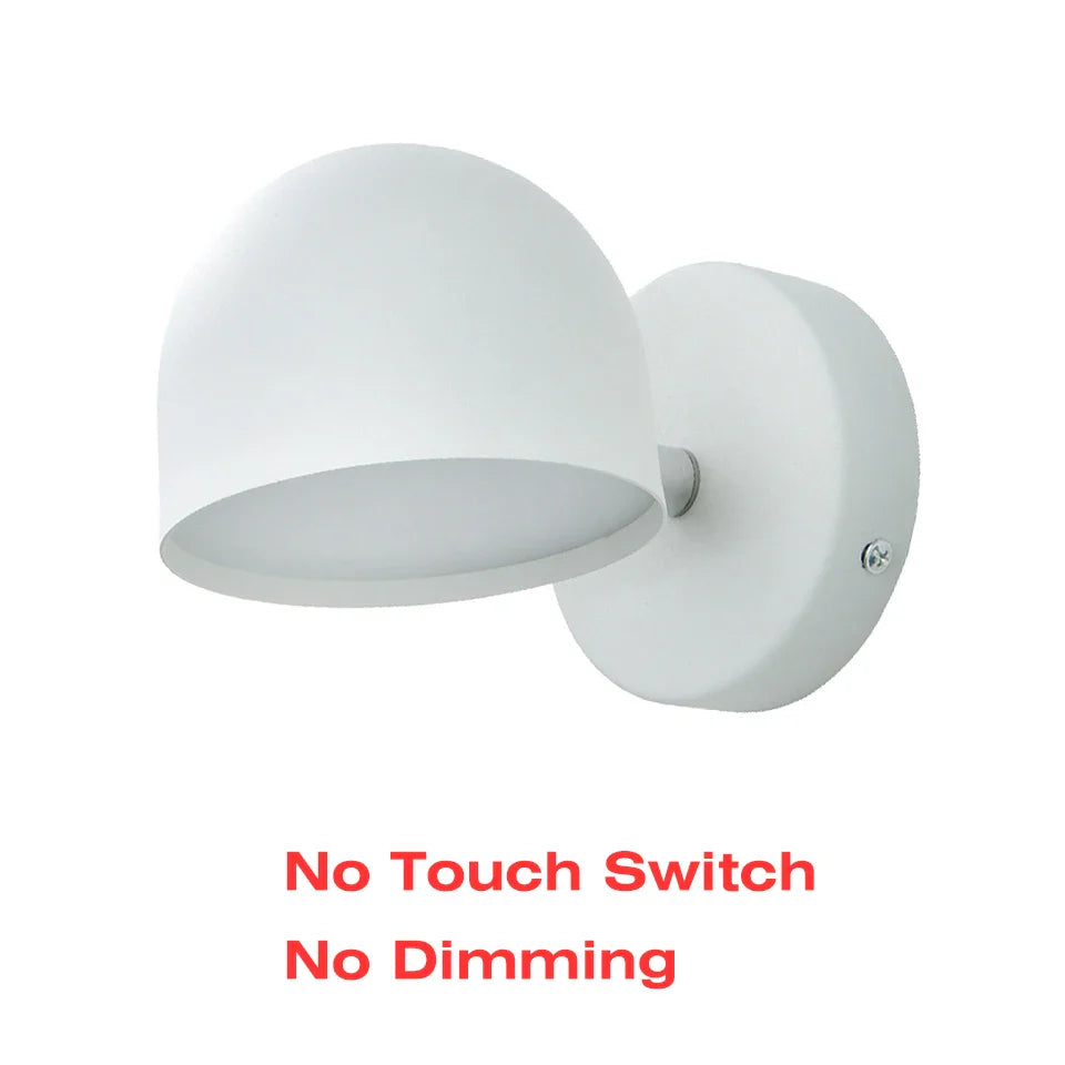 Royallure LED Inomhus Vägglampa 350° Rotera med Touch Dimming switch 9W