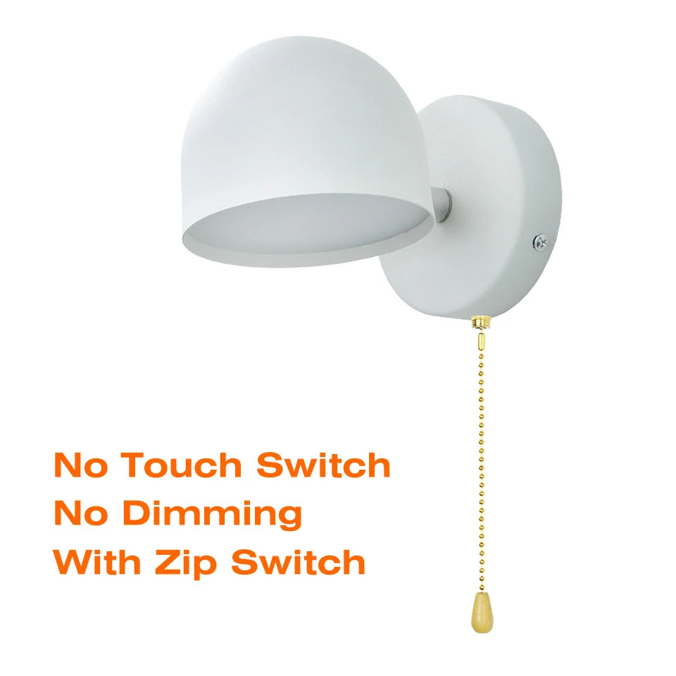 Royallure LED Inomhus Vägglampa 350° Rotera med Touch Dimming switch 9W