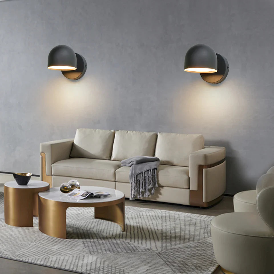 Royallure LED Inomhus Vägglampa 350° Rotera med Touch Dimming switch 9W