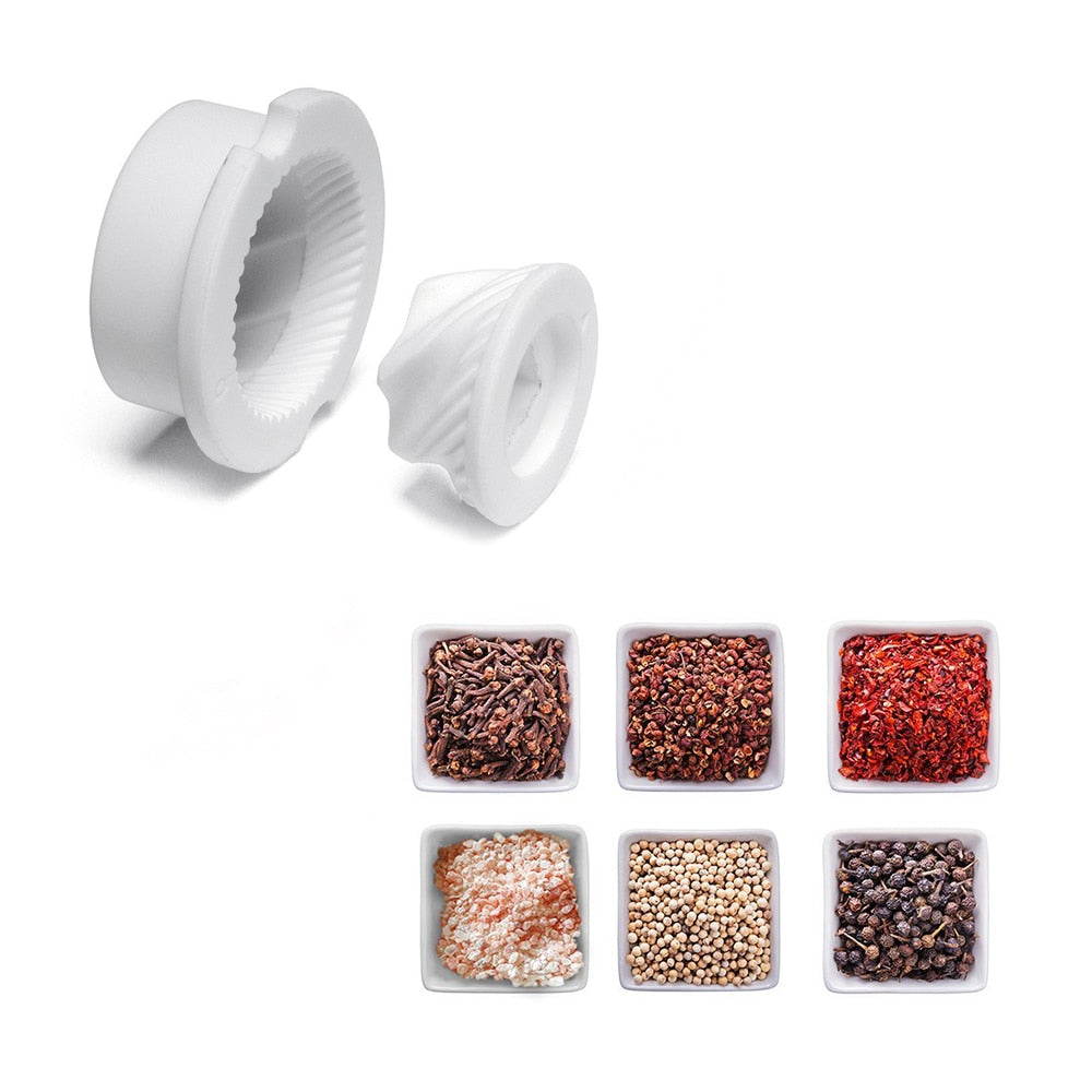 Royallure Rostfritt Ståls Salt- och Pepparkvarn med Justerbar Kvarn — Lätt Att Fylla På & Hållbar