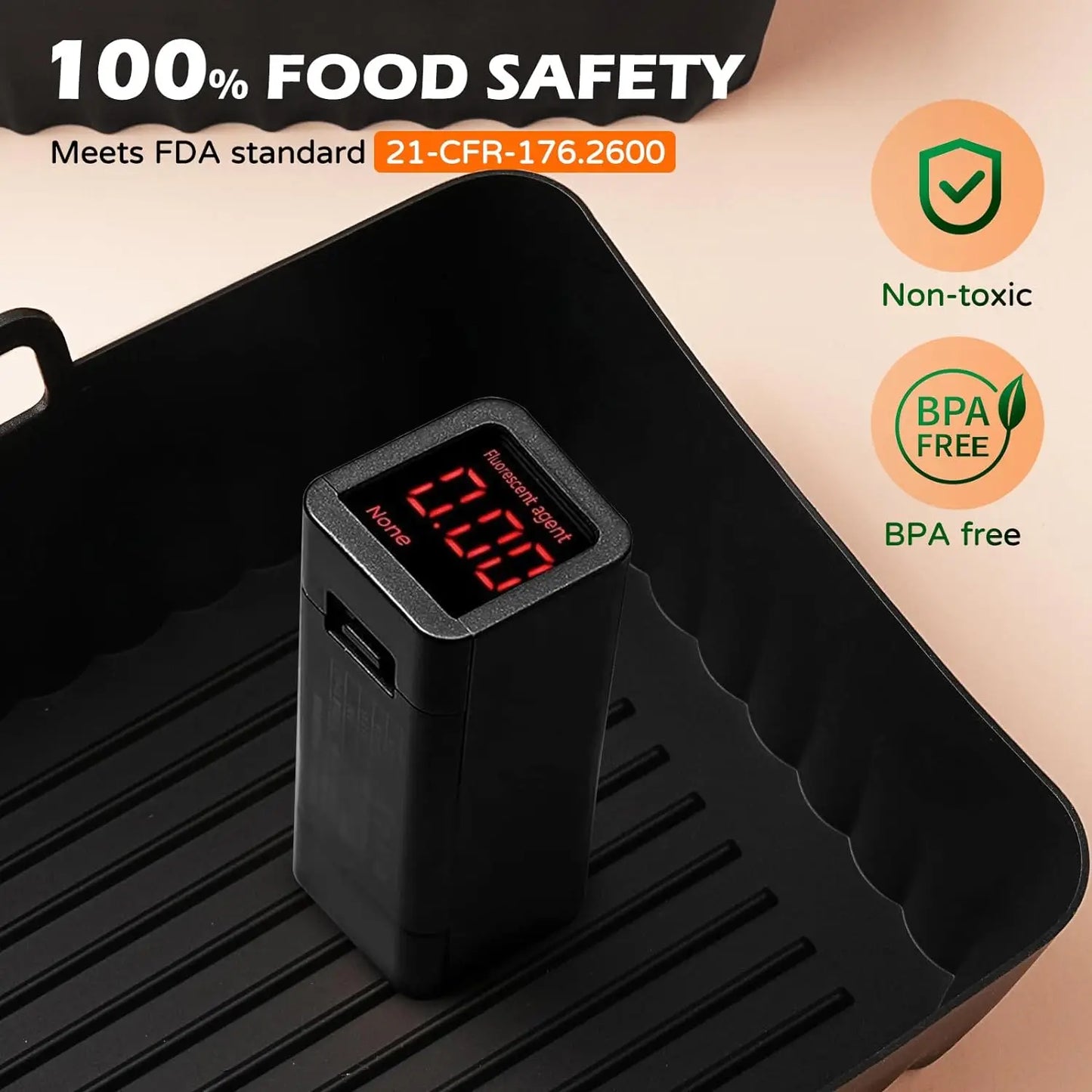 Royallure Air Fryer Tillbehör för Ninja Foodi Dual Zone AF300EU AF400EU 7.6–9.5L