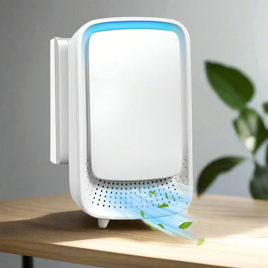 Royallure Mini Luftrenare Jonisator, Bärbar Avfuktare & Luftrengörare för Hem, Kontor, Husdjur & Rökare