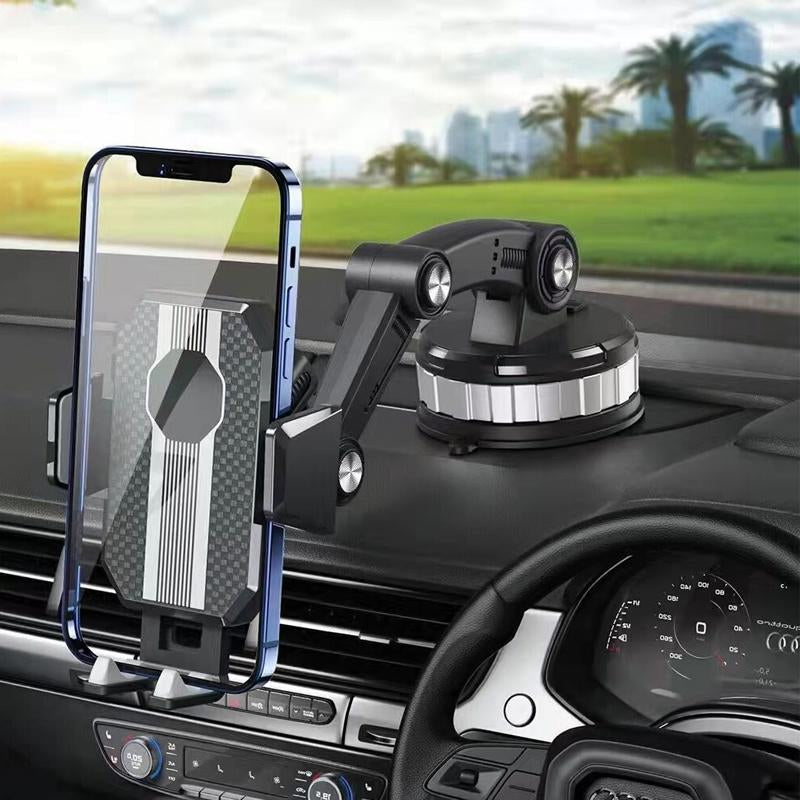 Royallure Biltelefonhållare – Stark sugkopp, 360° rotation, snabbgreppdesign