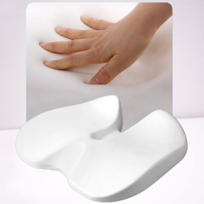 Royallure Ergonomisk Minnesskum Bilsäte Kudde med Svanskärssnitt, Non-Slip Bas