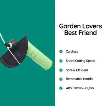 RoyallureCordless Mini Weed Trimmer – Lättviktig, Tyst, Enhandse Precision för Gräs &amp; Kanter