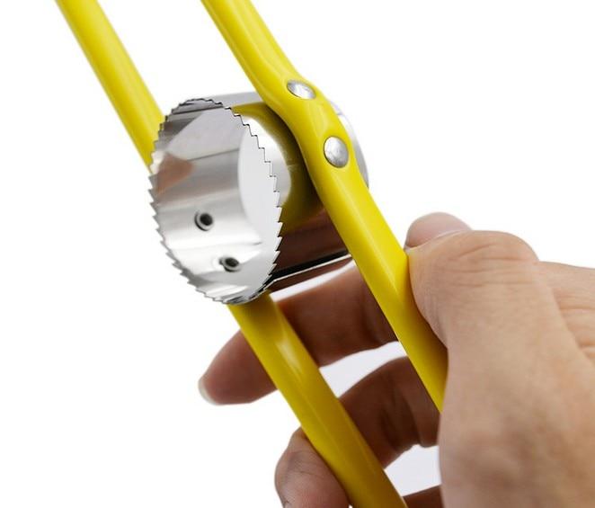 Royallure Rostfritt Stål Majskolvsskalare – Slät, Rörfri Kärnavlägsnande, Kompakt & Ergonomisk