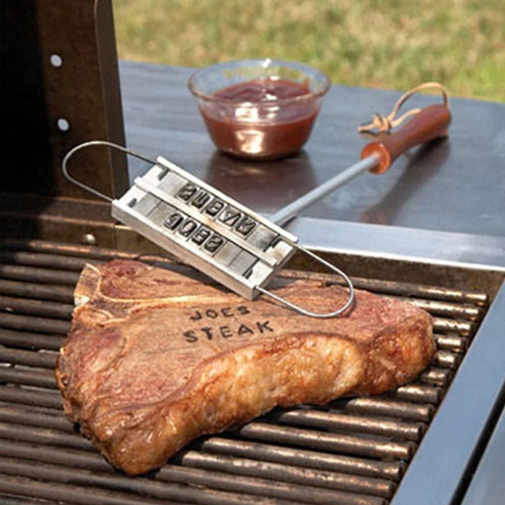 Royallure Anpassad BBQ Branding Iron med 55 Utbytbara Bokstäver för Grillning