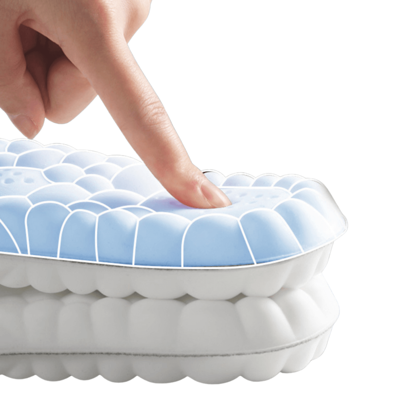 Royallure CloudFlex Ortopediska Inlägg – 4D Minnesfoam, Stötdämpande, Klipp-till-Pass