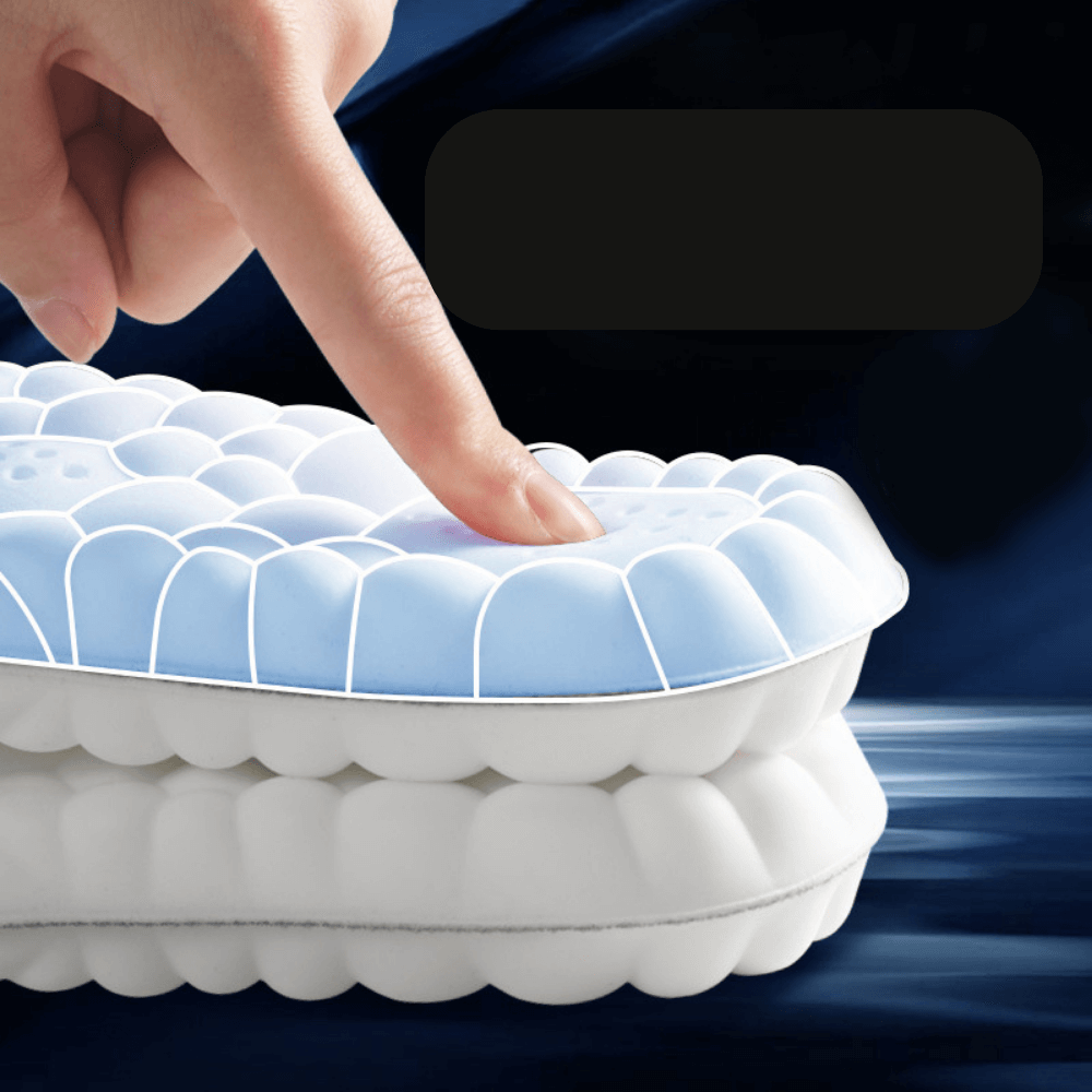 Royallure CloudFlex Ortopediska Inlägg – 4D Minnesfoam, Stötdämpande, Klipp-till-Pass