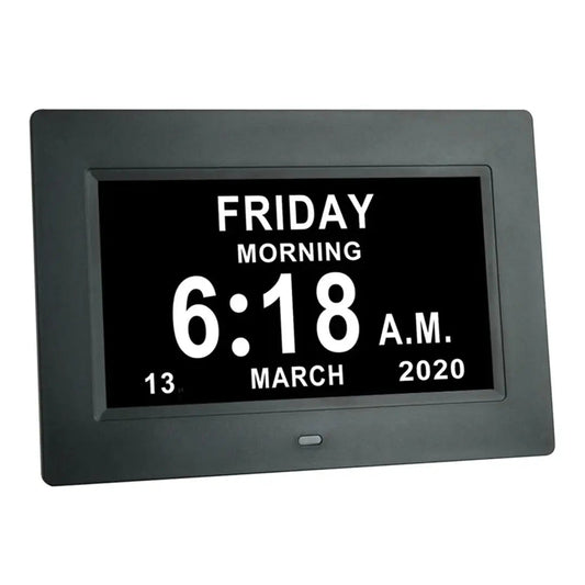 Royallure Stor LED Digital Väckarklocka – Multifunktionell Display, USB Laddning & Temperatur