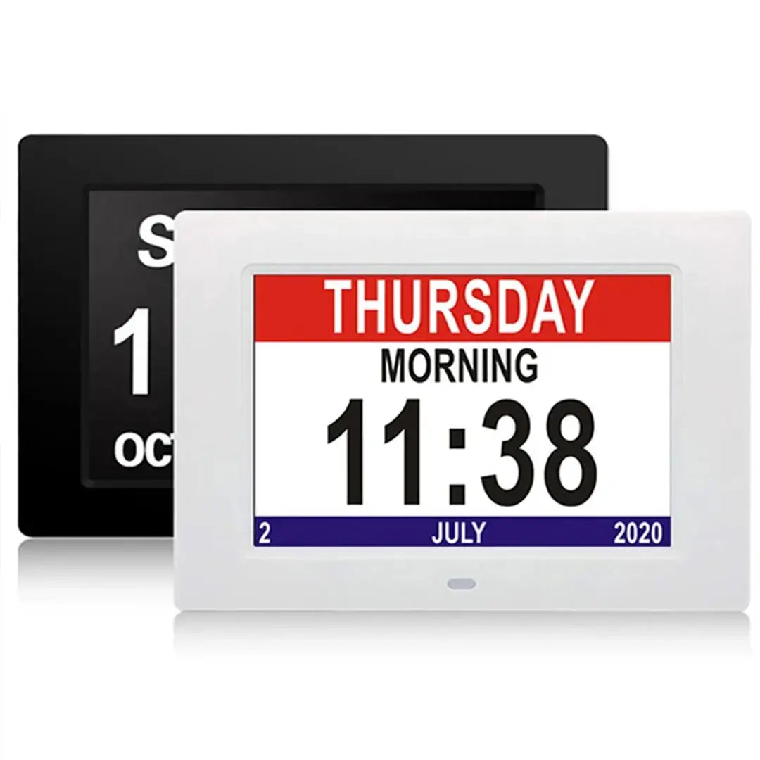 Royallure Stor LED Digital Väckarklocka – Multifunktionell Display, USB Laddning & Temperatur