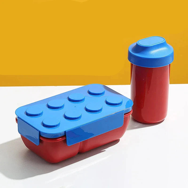 Royallure Dubbel Lager Bento Lunchlåda - Bärbar Lunchlåda med Delad Design för Studenter och Kontor