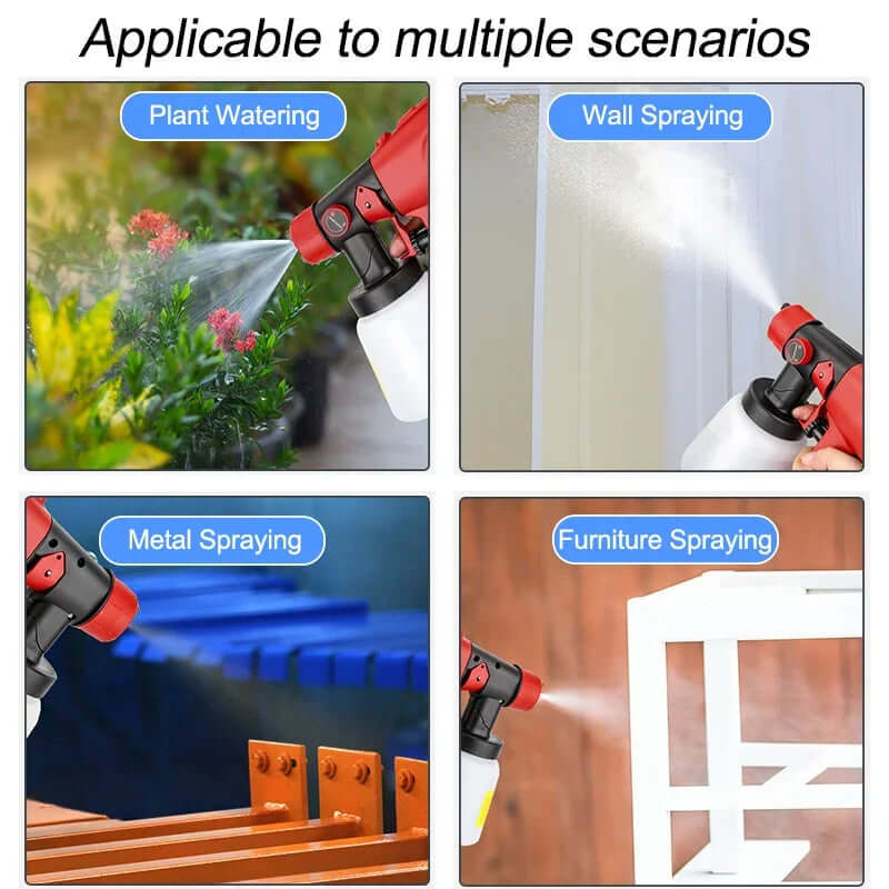 Royallure Effortless PaintMaster Pro – Universell Batteridriven Sprutpistol, Lättviktig DIY Finish