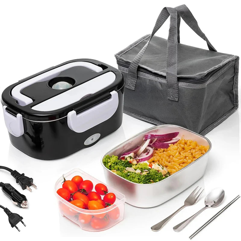 Royallure Elektrisk Lunch Box Mat Värmare, Portabel Värmd Behållare för Bil, Hem & Camping