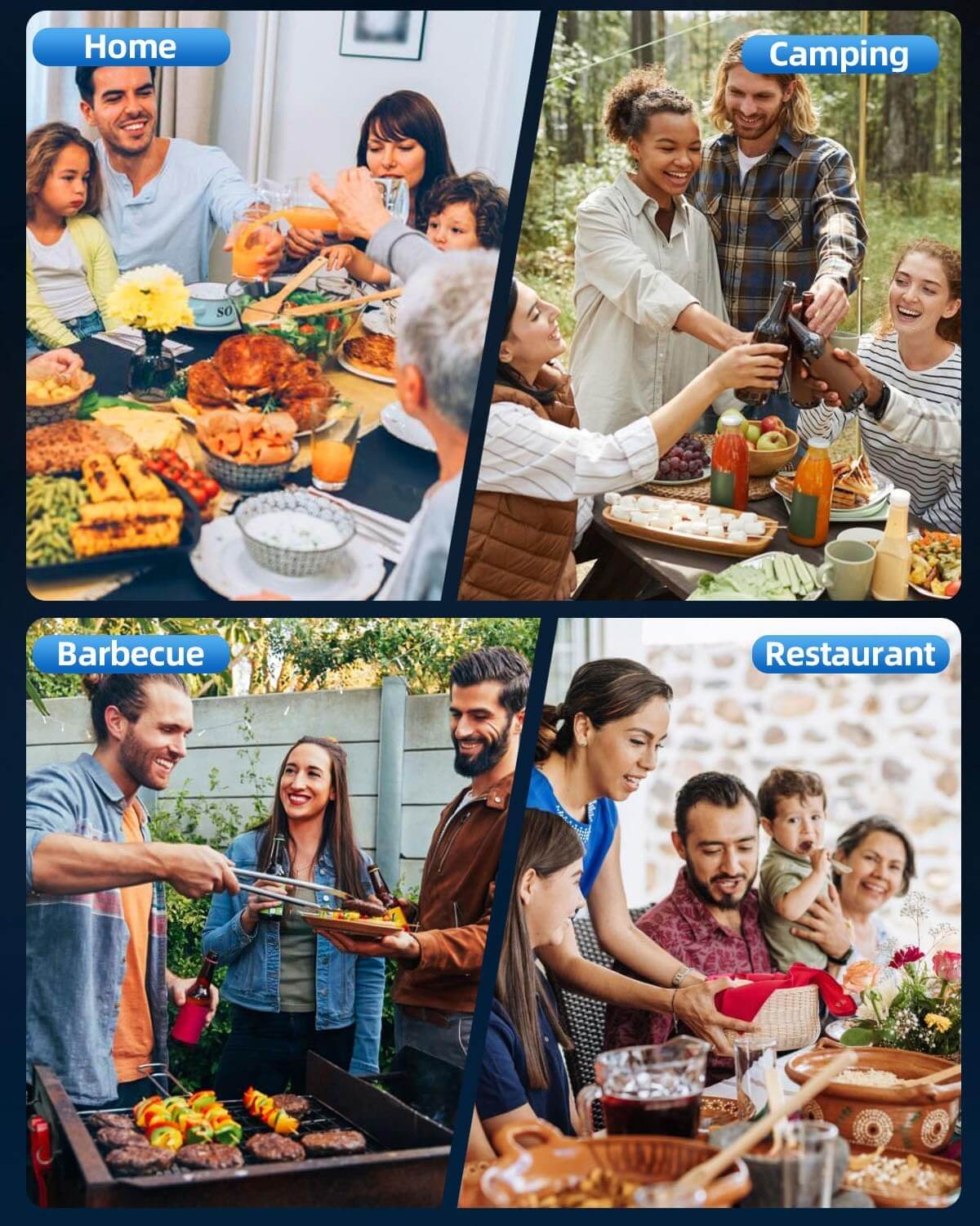 Royallure Elektrisk Salt- och Pepparkvarn – USB-laddningsbar, Justerbar Keramik och LED-lampa