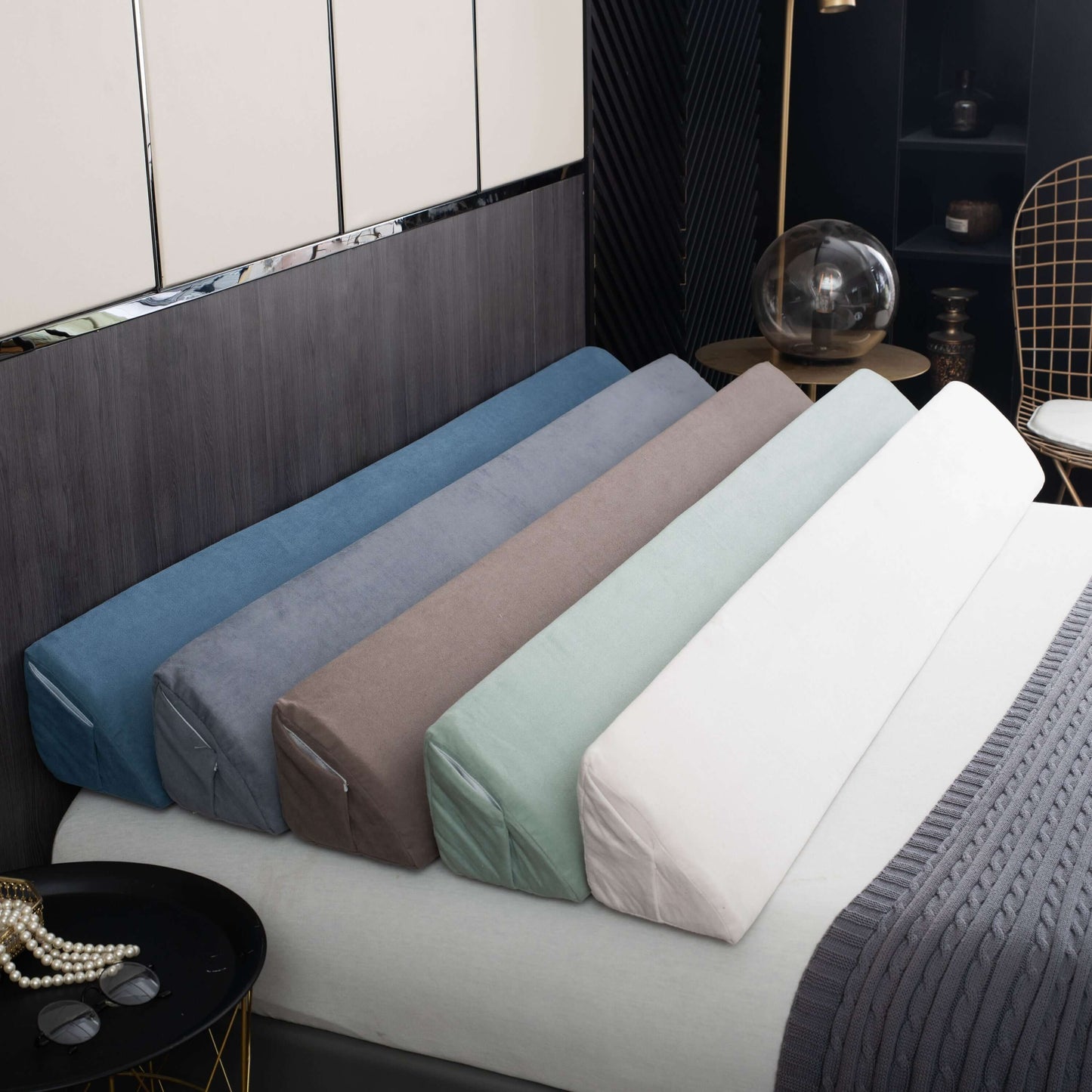 Royallure Premium Gap-Filler Wedge Pillow – Säng Huvudgavel Gap Stoppare & Upphöjd Ryggstöd