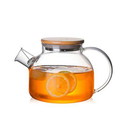 Royallure Transparent Borosilicate Glass Kettle Teapot – Värmebeständig och Visuellt Elegant