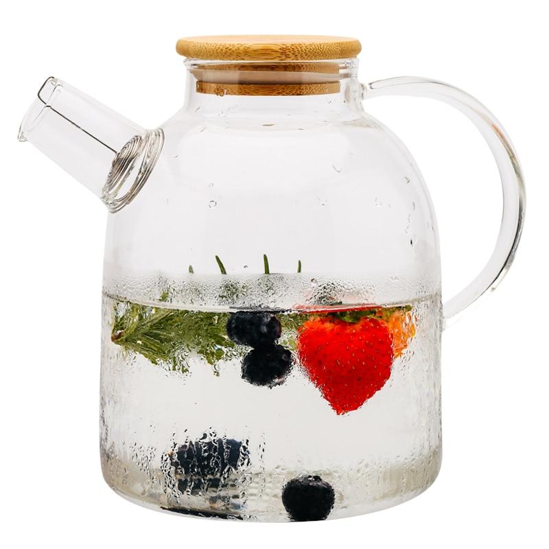 Royallure Transparent Borosilicate Glass Kettle Teapot – Värmebeständig och Visuellt Elegant