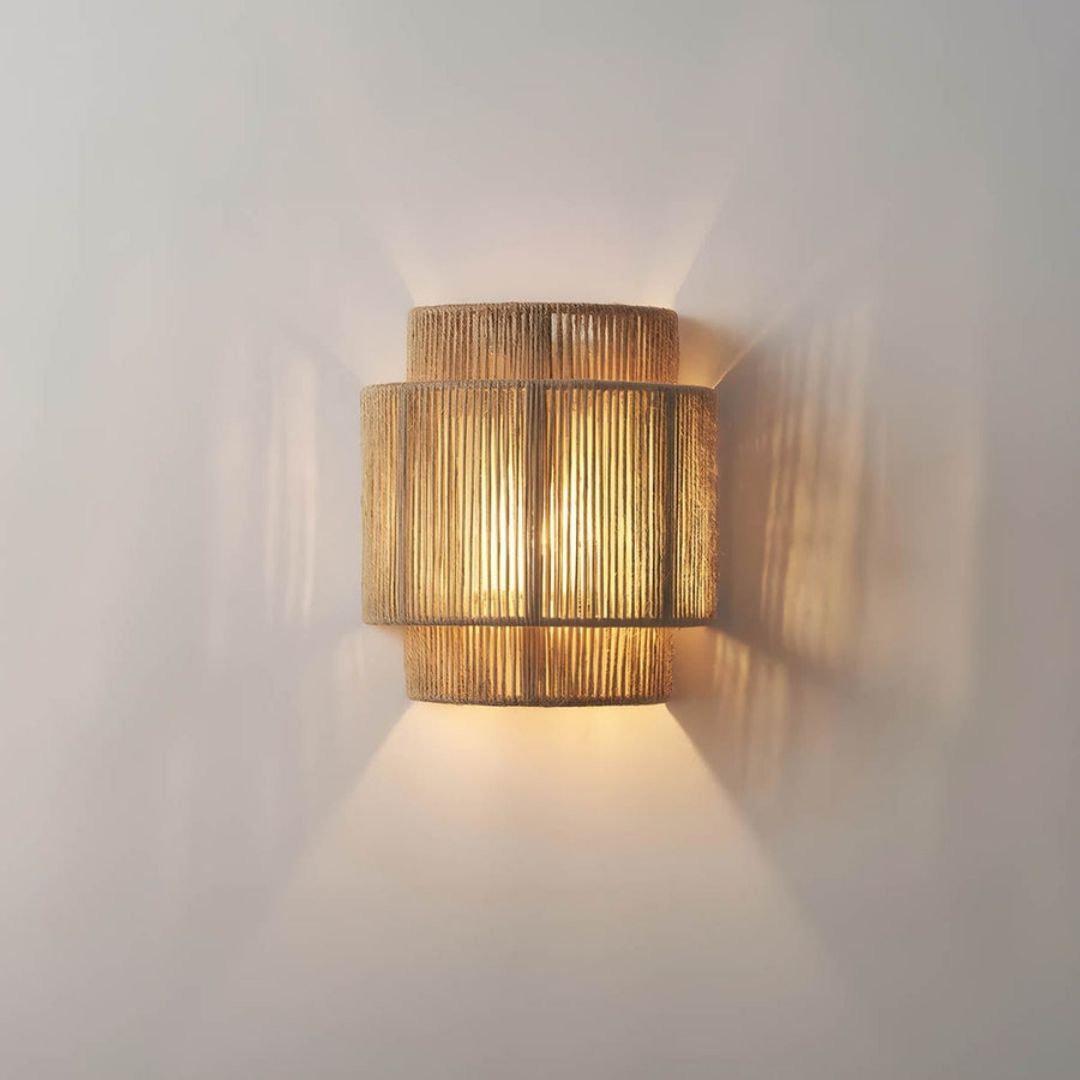 Royallure Handmade Rope Wall Sconce – Varm ambient vägglampa för mysiga vardagsrum