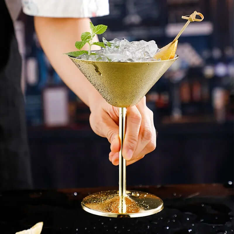 Royallure Isolerad 304 Rostfritt Stål Martini Glas – Roséguld, Personliggjord, Karaoke-Bar Redo