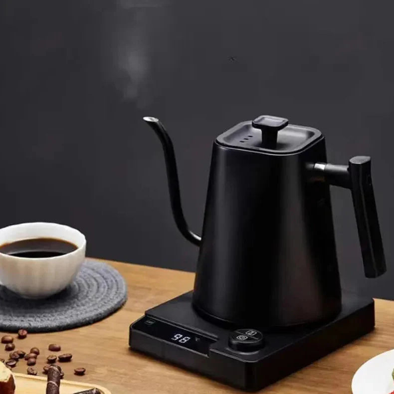 Royallure Elektrisk Gåsnackskanna med Temp Kontroll, Rostfritt Stål Kaffekanna