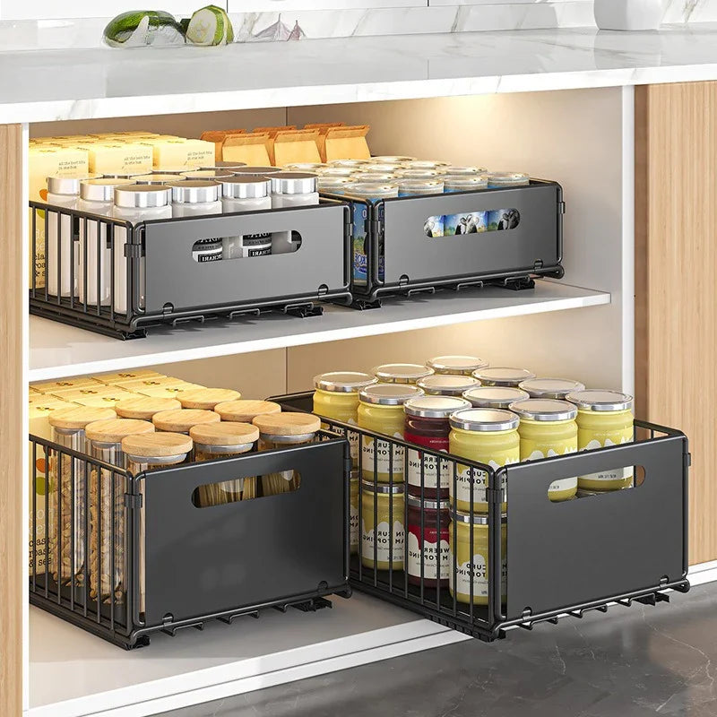 Royallure Fällskåp med Utdragbar Korg Perforerat Snacks- & Kökshyllor