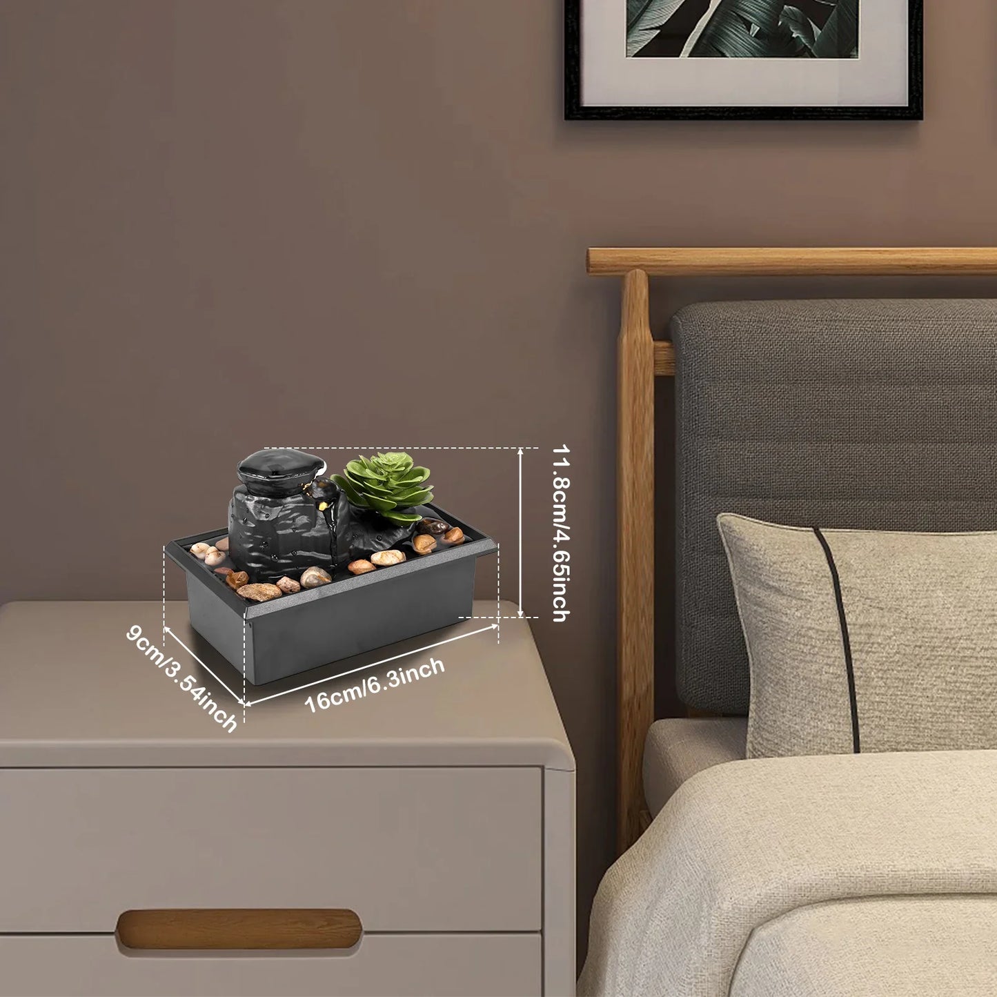 Royallure Bärbar Campingfläkt 20000mAh Uppladdningsbar Skrivbordsfläkt med Ljus & 48H Drift