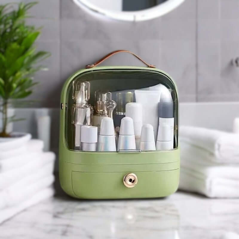 Royallure Makeup Cosmetic Organizer Box – 3-Färg PP Förvaring, 10.6×13” Smyckesorganisatör