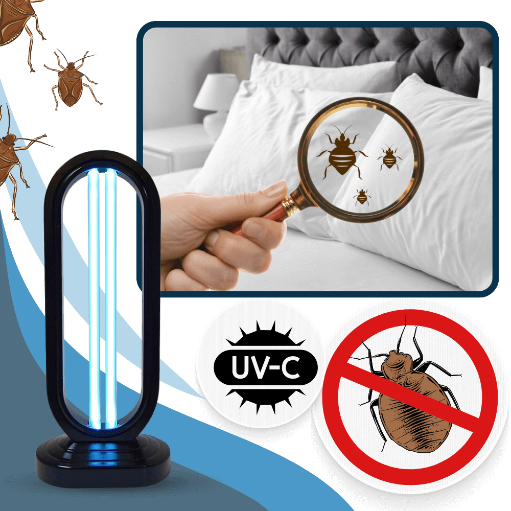 Royallure Multi-Surface UV Desinfektionslampa – Sängbuggsdödare, 99,9% Borttagning av bakterier, Kemikaliefri