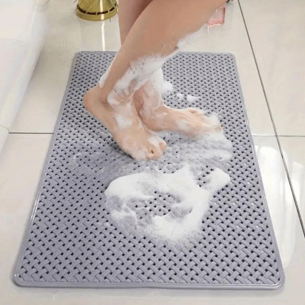 Royallure Antiskid PVC Badkar Säkerhetsmatta – Mögelresistent, Snabbavvattnande Halkfri Design
