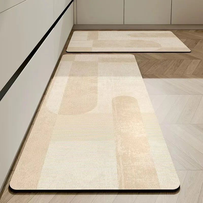 Royallure Diatomaceous Earth Kök Golvmatta Halkfri Absorberande Torkbar Matta