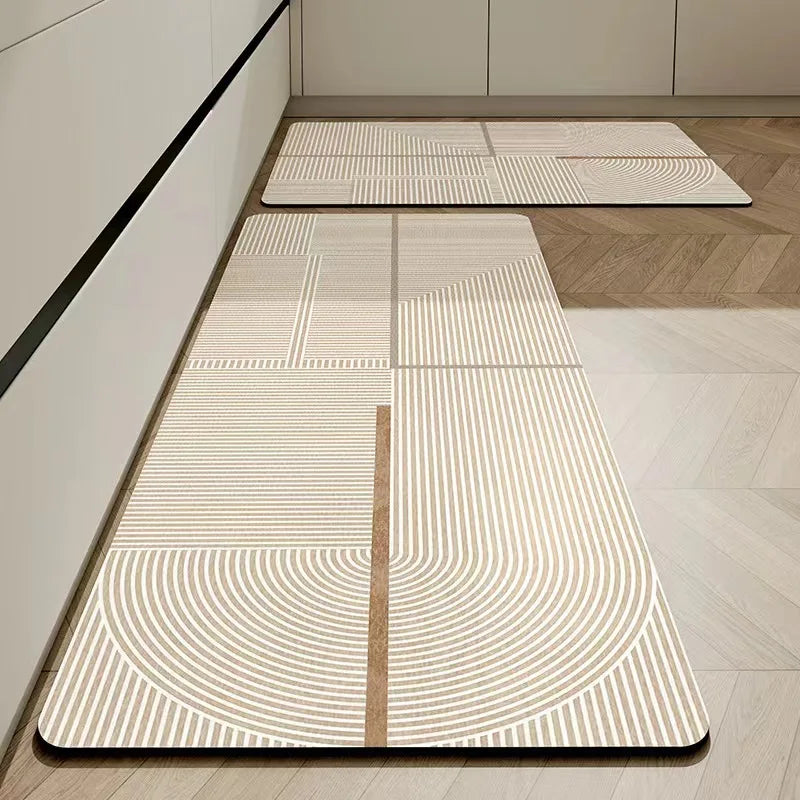 Royallure Diatomaceous Earth Kök Golvmatta Halkfri Absorberande Torkbar Matta