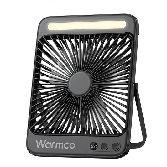 Royallure Bärbar Uppladdningsbar Bordsvovare – 20000mAh Batteri, Tyst 4-Hastighets Luftflöde & LED Lampa