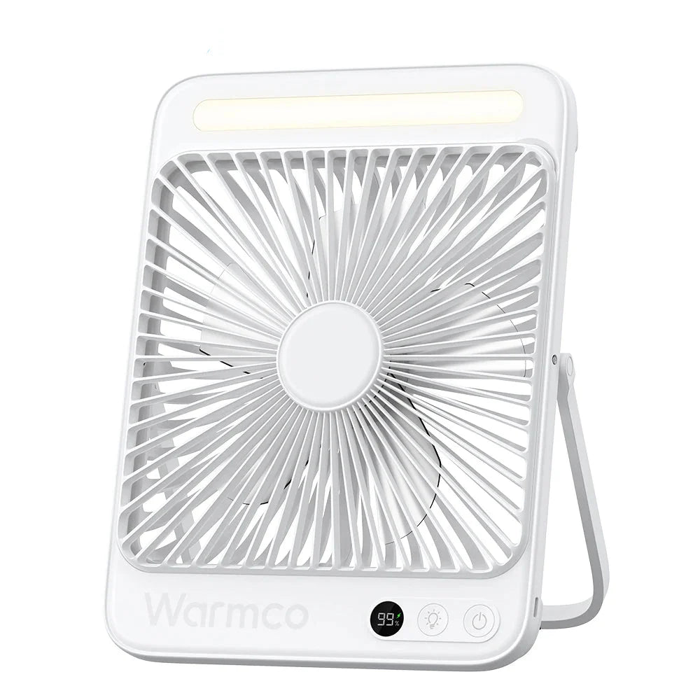 Royallure Bärbar Uppladdningsbar Bordsvovare – 20000mAh Batteri, Tyst 4-Hastighets Luftflöde & LED Lampa