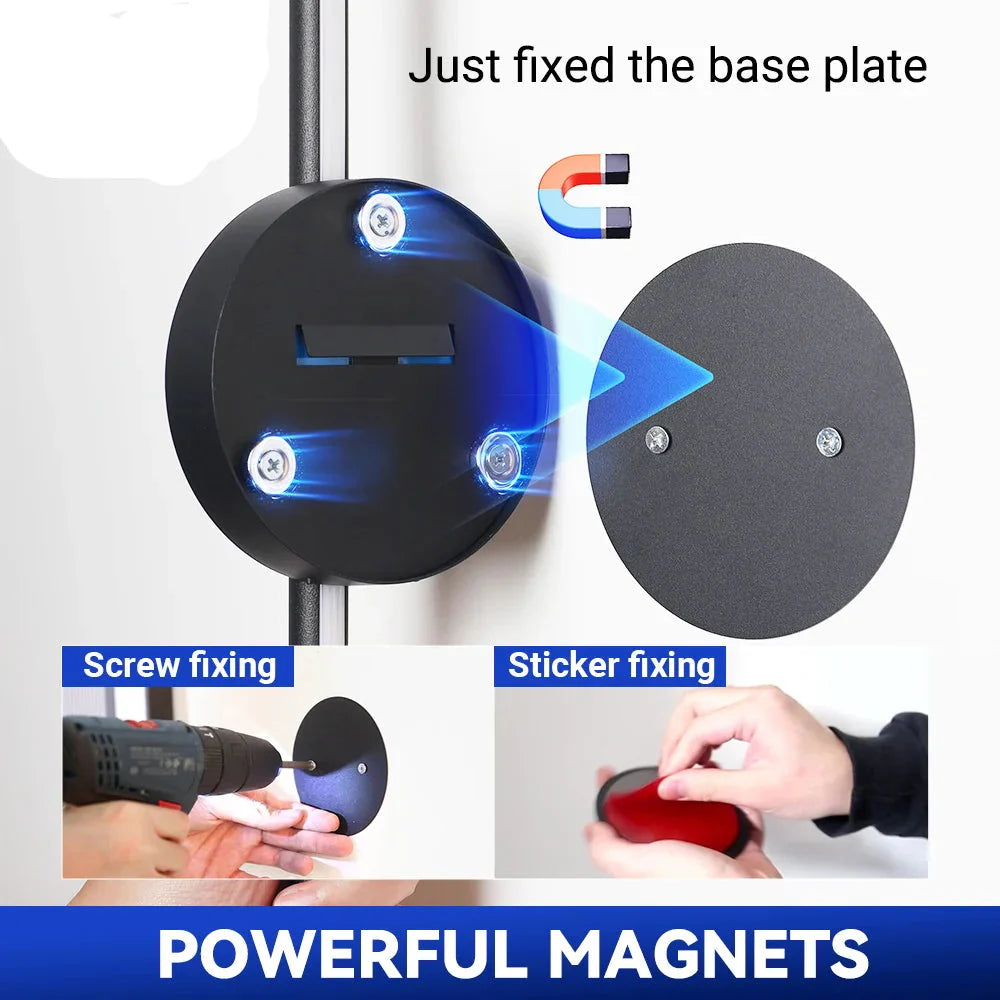 Royallure 2-Pack Uppladdningsbar LED Vägglampa med Fjärrkontroll, Dimbar 50–80cm