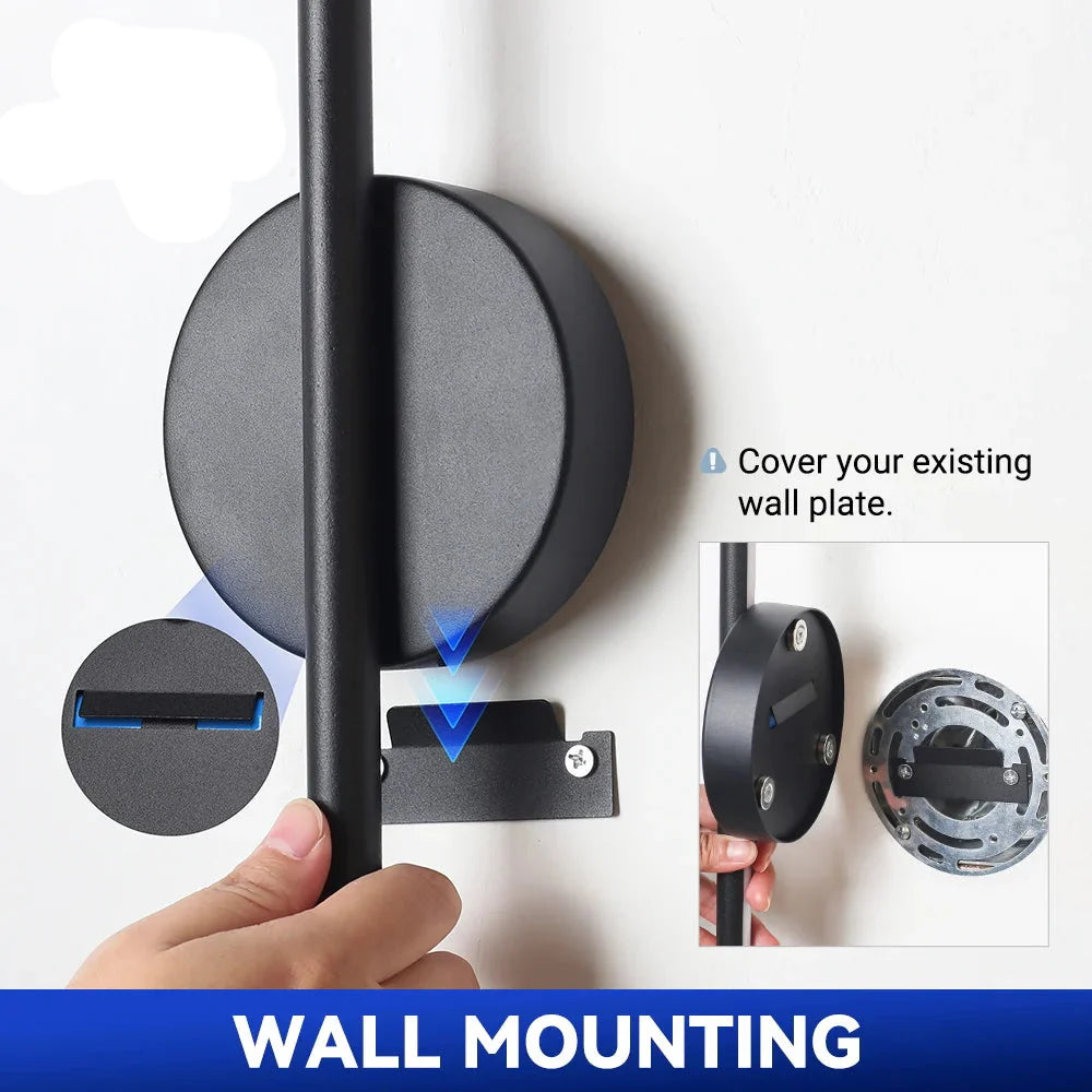 Royallure 2-Pack Uppladdningsbar LED Vägglampa med Fjärrkontroll, Dimbar 50–80cm