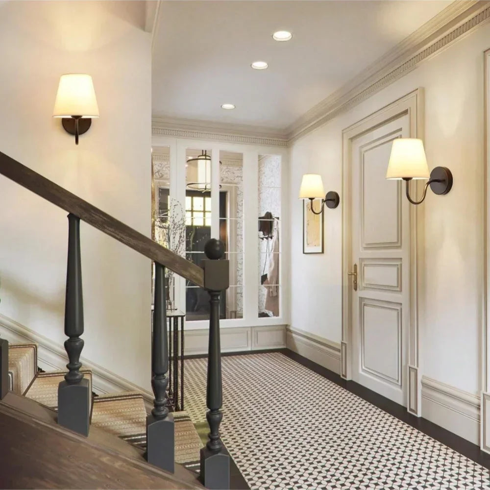 Royallure Retro Uppladdningsbar Vägglampa med RGB-lampa, Trådlös LED-belysning