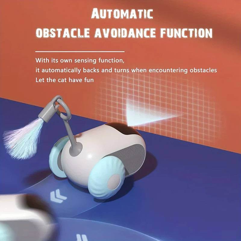 Royallure Smart Interaktiv Kattleksak med Fjärrkontroll – USB-C, 8-Timmars Spel, Hinderundvikelse