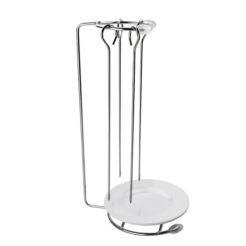 Royallure Rostfritt Stål BBQ Spett Set med Grillställ för Lätt Grillning