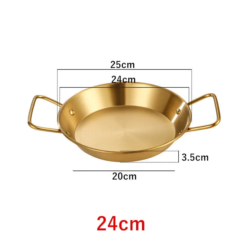 Royallure Rostfritt Stålkokkärl och Stekpanna med Dubbel Handtag Kökstallrik