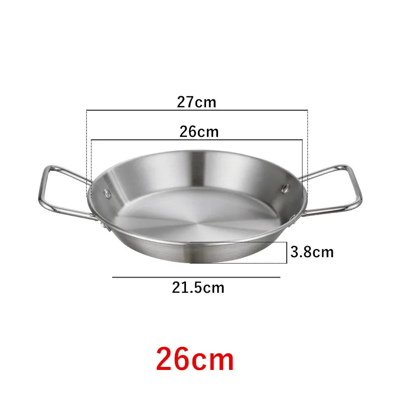 Royallure Rostfritt Stålkokkärl och Stekpanna med Dubbel Handtag Kökstallrik