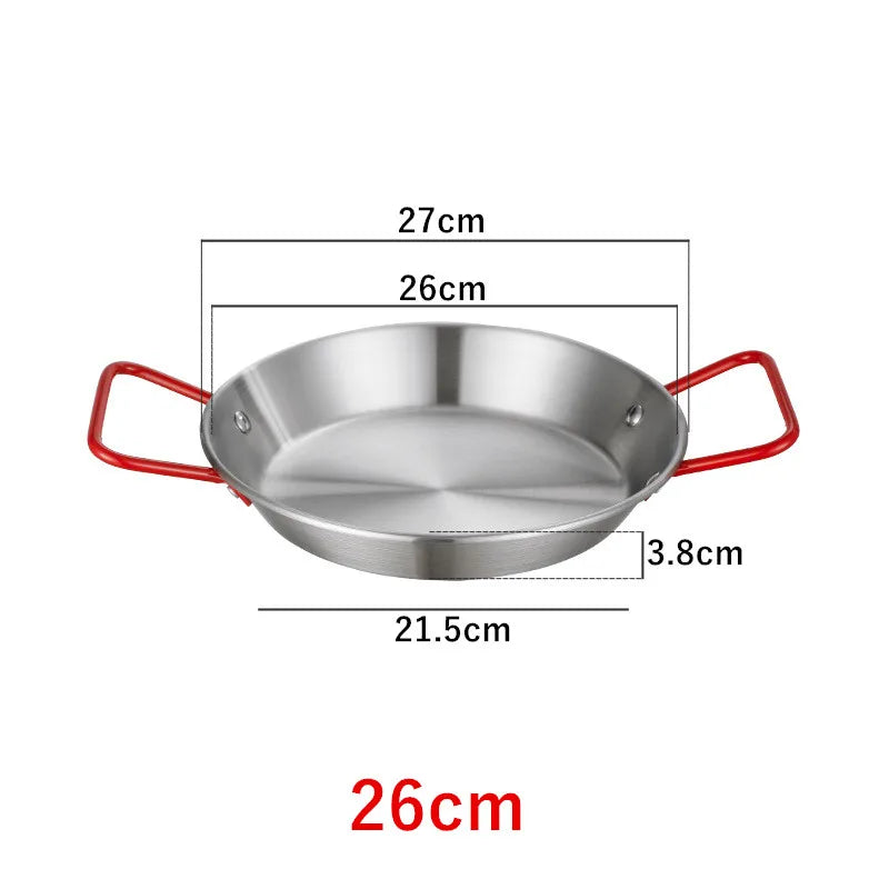 Royallure Rostfritt Stålkokkärl och Stekpanna med Dubbel Handtag Kökstallrik