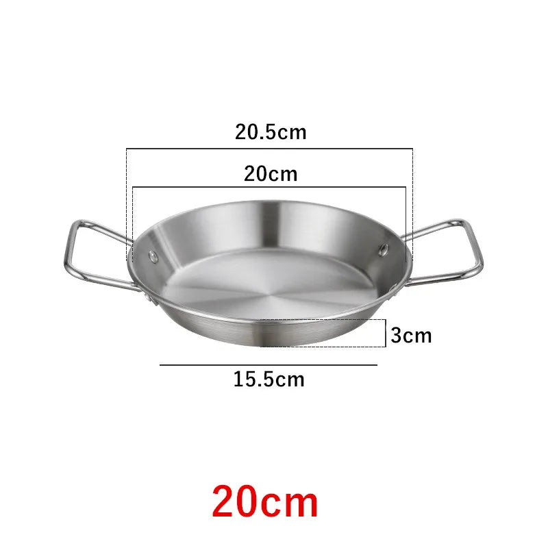 Royallure Rostfritt Stålkokkärl och Stekpanna med Dubbel Handtag Kökstallrik