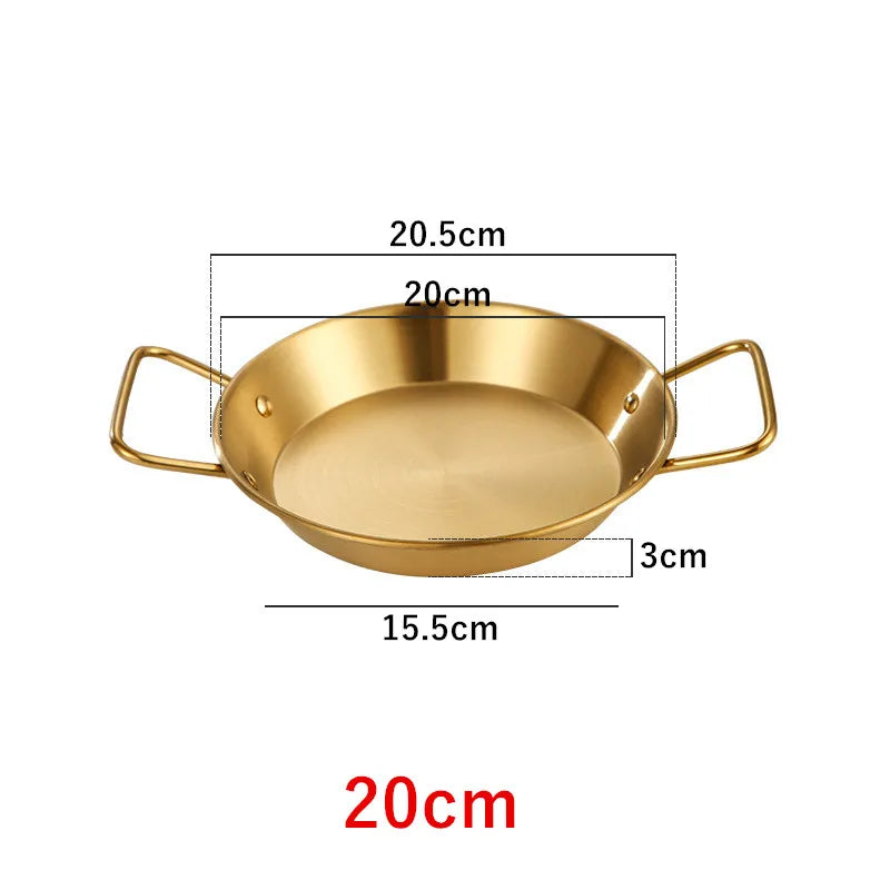 Royallure Rostfritt Stålkokkärl och Stekpanna med Dubbel Handtag Kökstallrik