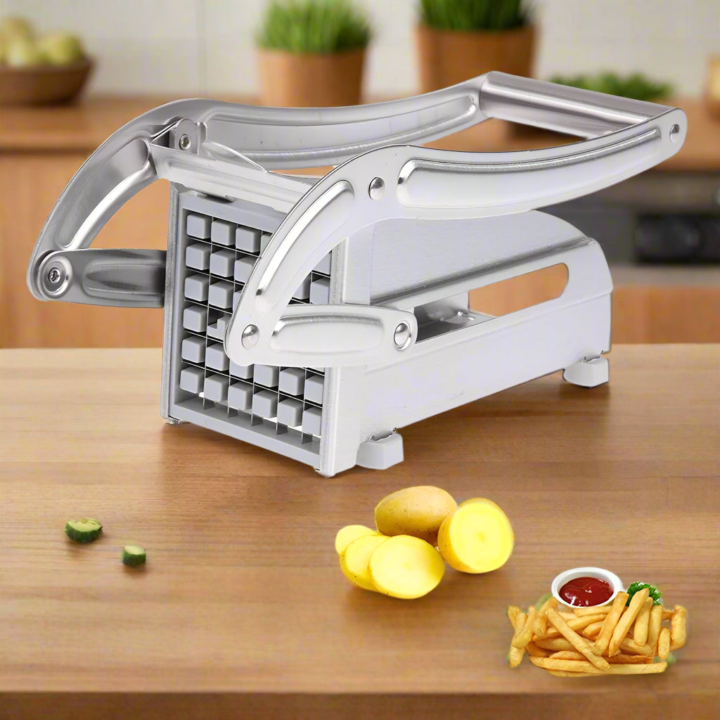 Royallure rostfritt stål grönsakshackare tärnare med två utbytbara blad – Lätt att rengöra & Hållbar