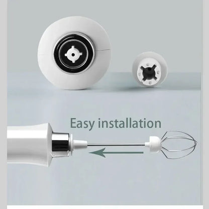 Royallure Trådlös Elektrisk Mjölkskummare 3-Hastigheters Handhållen USB Skumskapare